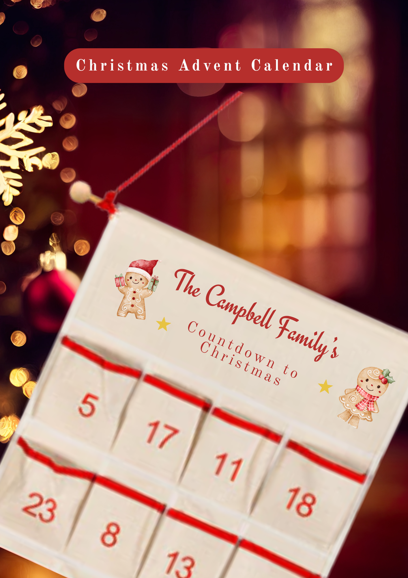 Personalised Sublimation Christmas Advent Calendars 🎄