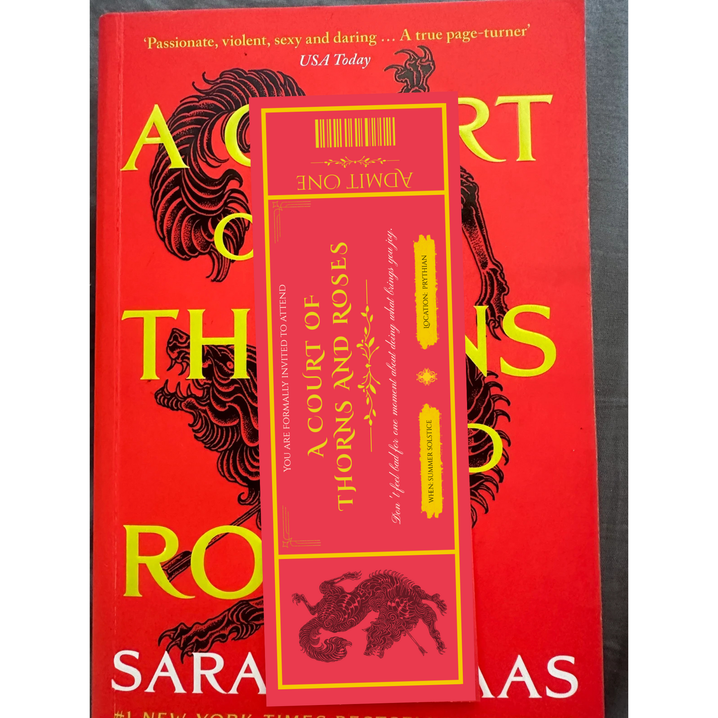 ACOTAR Inspired Colour Co-ordinating Bookmark Set