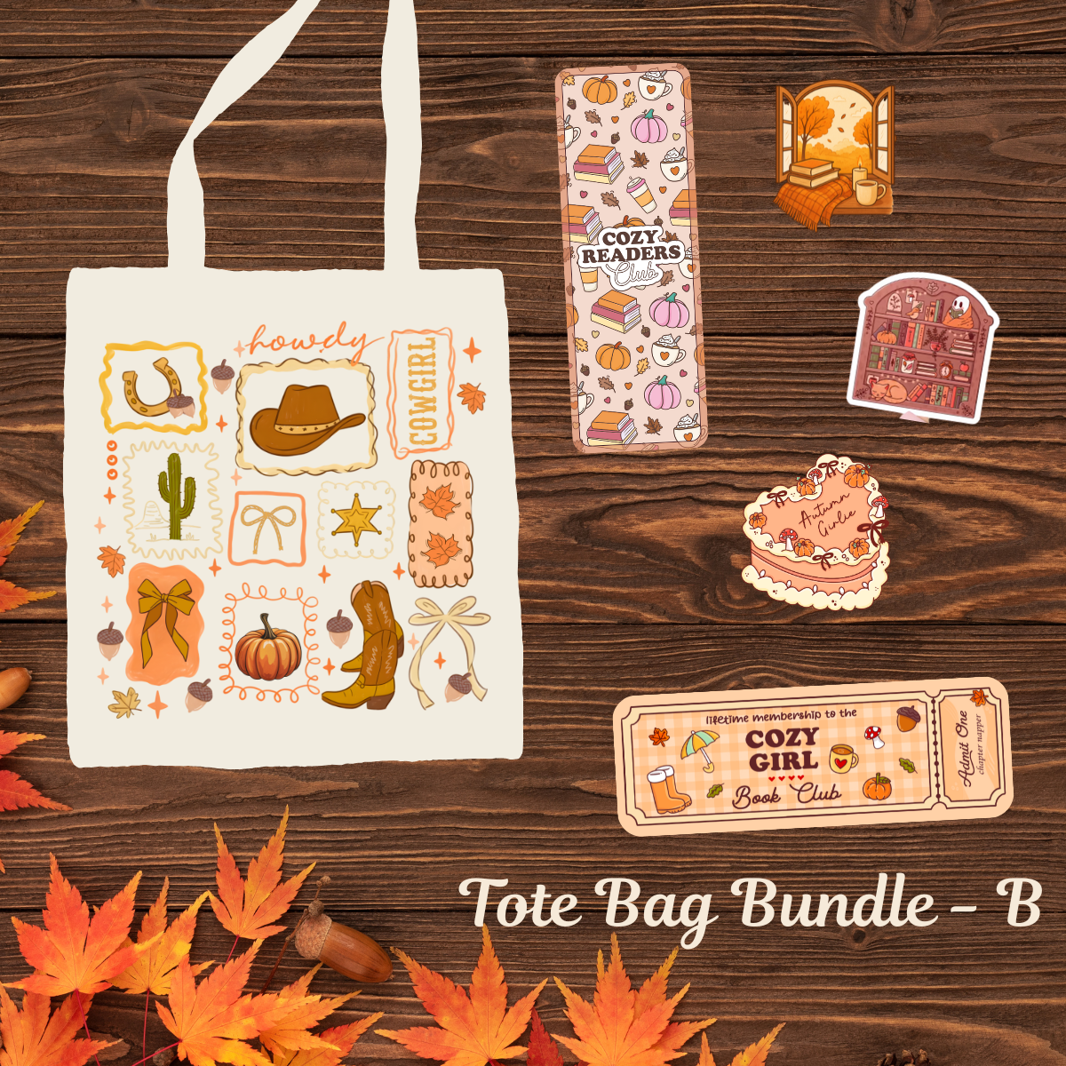 Cozy Collection Bundles - Tote, mugs, Bookmarks and Stickers