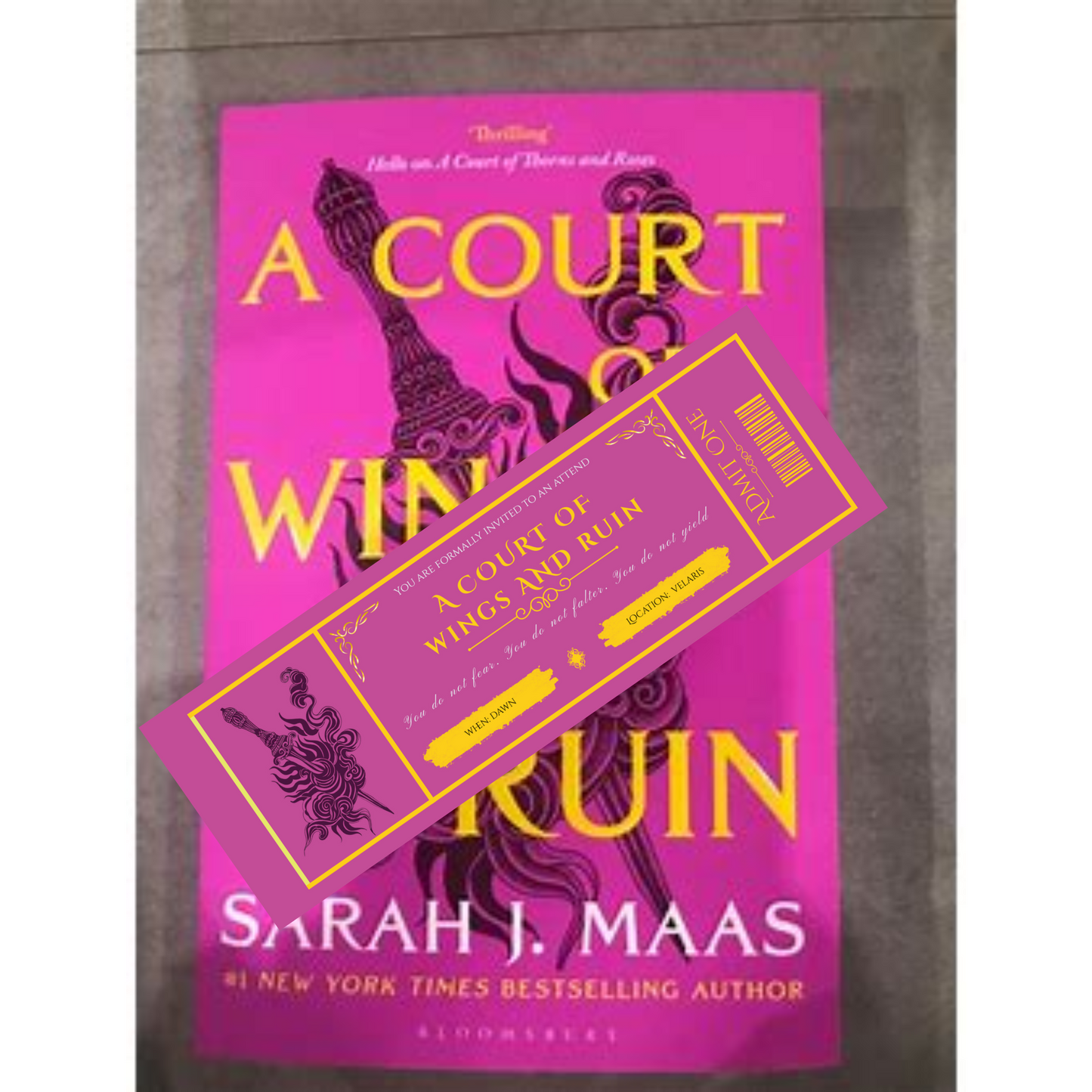 ACOTAR Inspired Colour Co-ordinating Bookmark Set