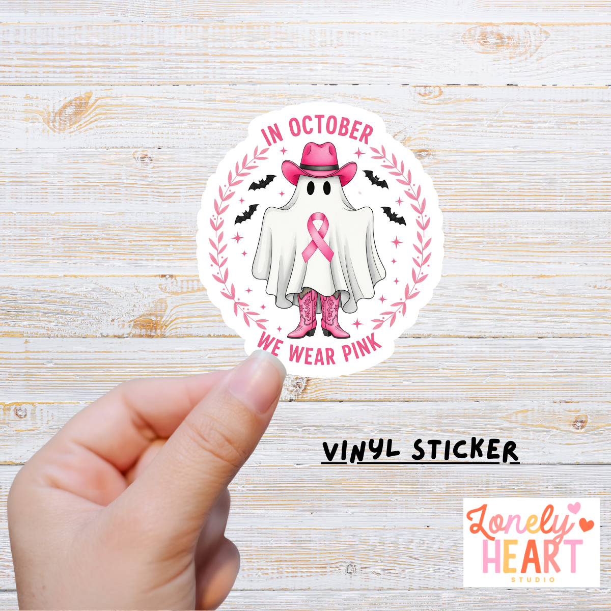 🎀 Breast Cancer Awareness Vinyl Stickers (20% Donated to Cancer Research)