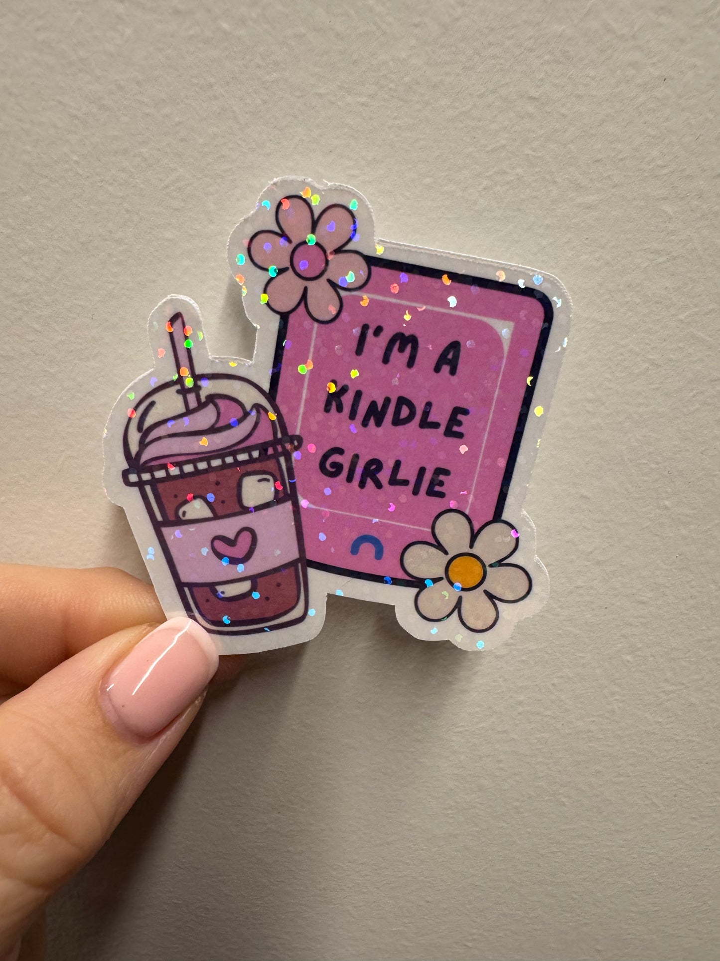 Kindle Girlie Pink - Vinyl Sticker