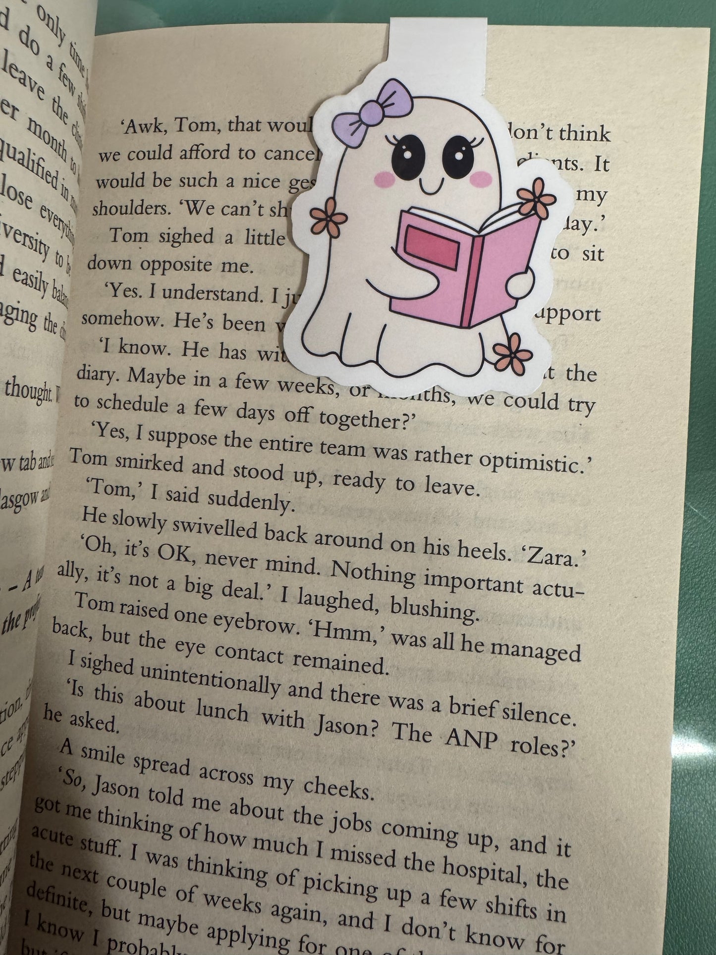 Reading Ghost (Gabby) Magnetic Bookmark