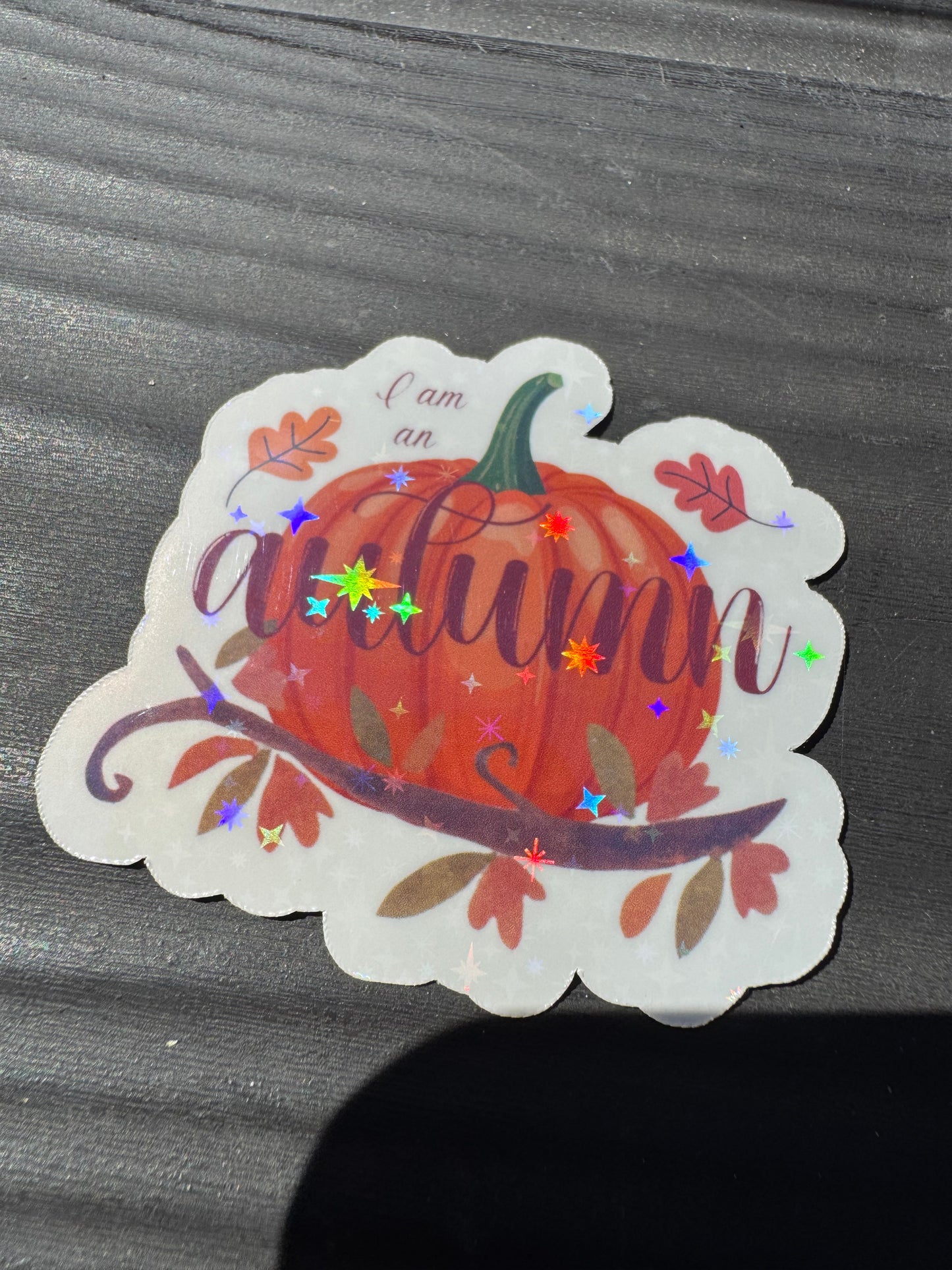 Gilmore Girls inspired 'Im an Autumn' - Glitter Vinyl Sticker