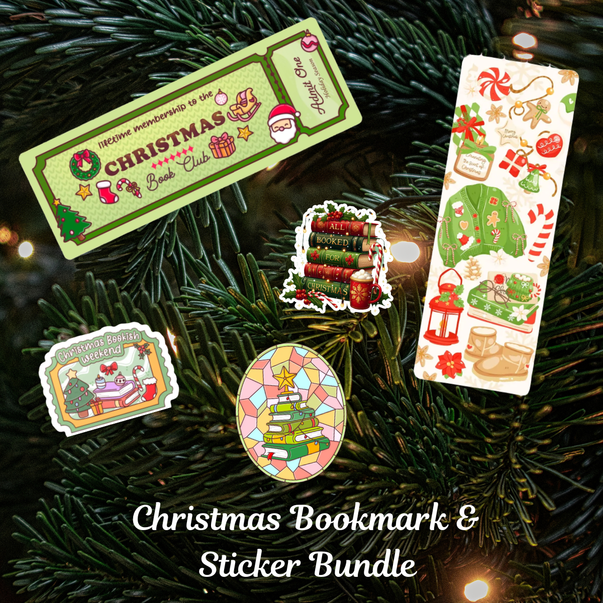 🎄 Christmas Collection Bundles - Stickers, Bookmarks, Tote and Mugs