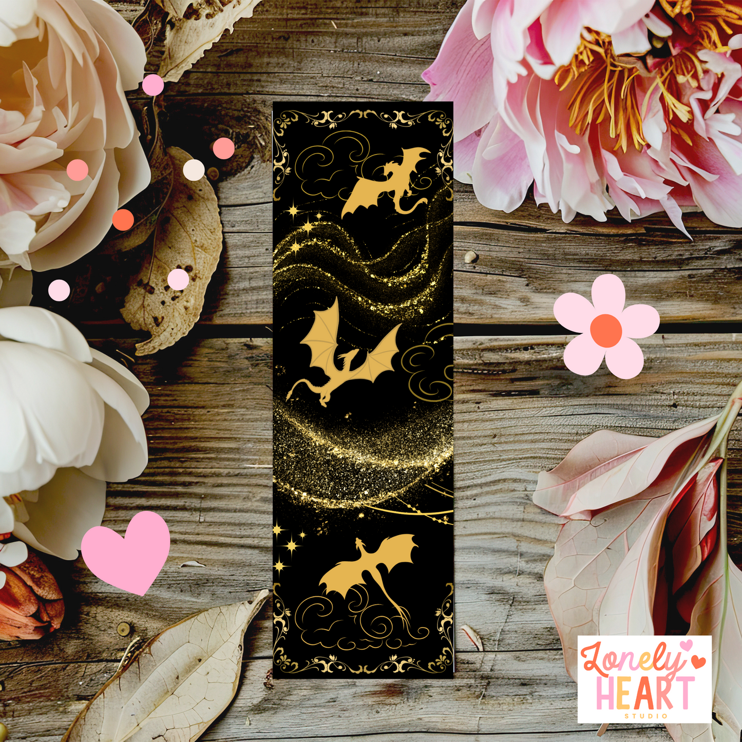 Fourth Wing Inspired Dragon Bookmark