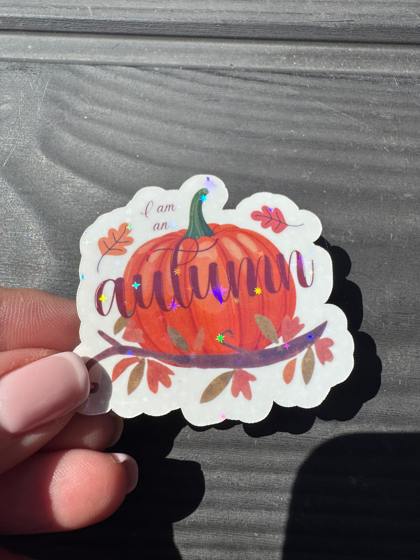 Gilmore Girls inspired 'Im an Autumn' - Glitter Vinyl Sticker