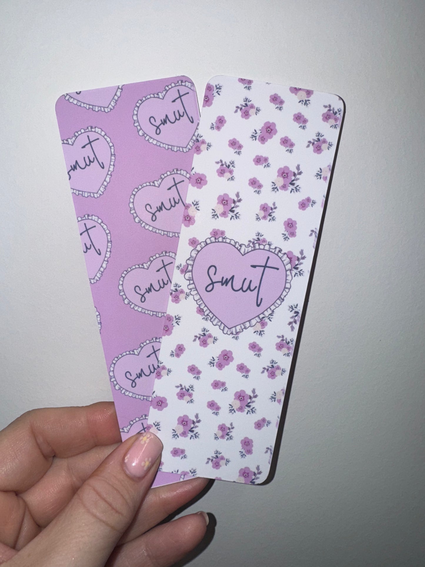 SMUT Pastel Bookmarks - Set of 2 (Lavender, Pale Blue or Pink)