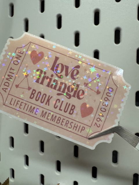 Romance Tropes - Glitter Vinyl Sticker