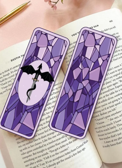 Fantasy Dragon Bookmark 👑✨