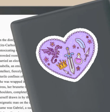 Fantasy Holographic Heart Sticker – Fantasy Aesthetic 💜