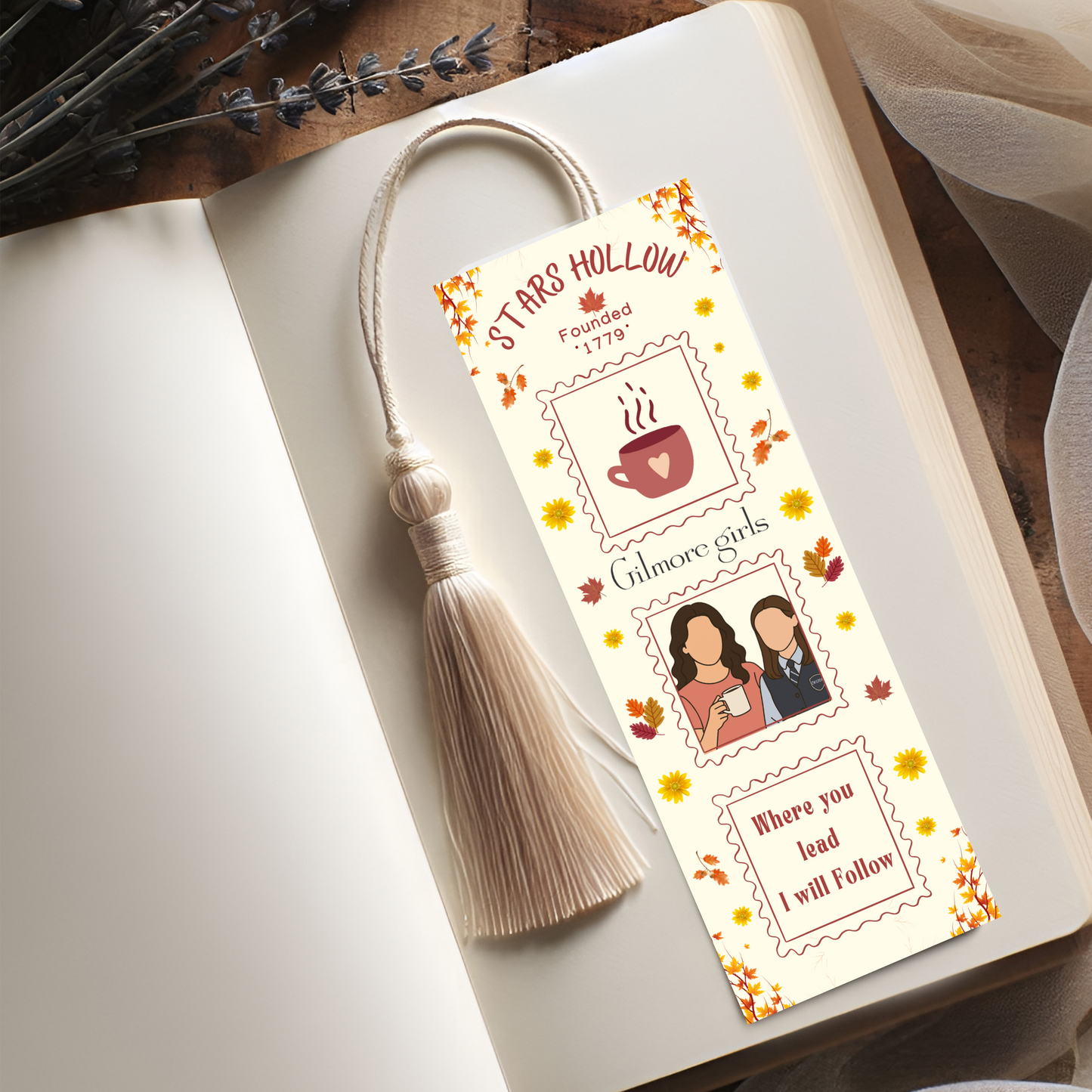 Gilmore Girls Hand Designed Bookmark