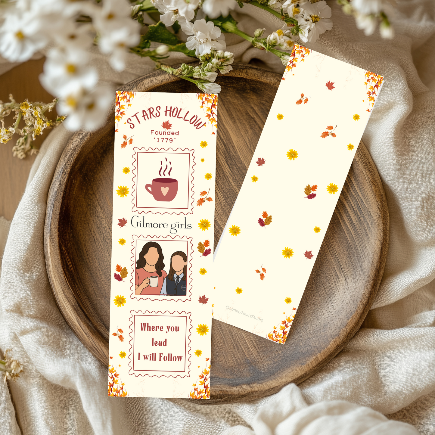 Gilmore Girls Hand Designed Bookmark