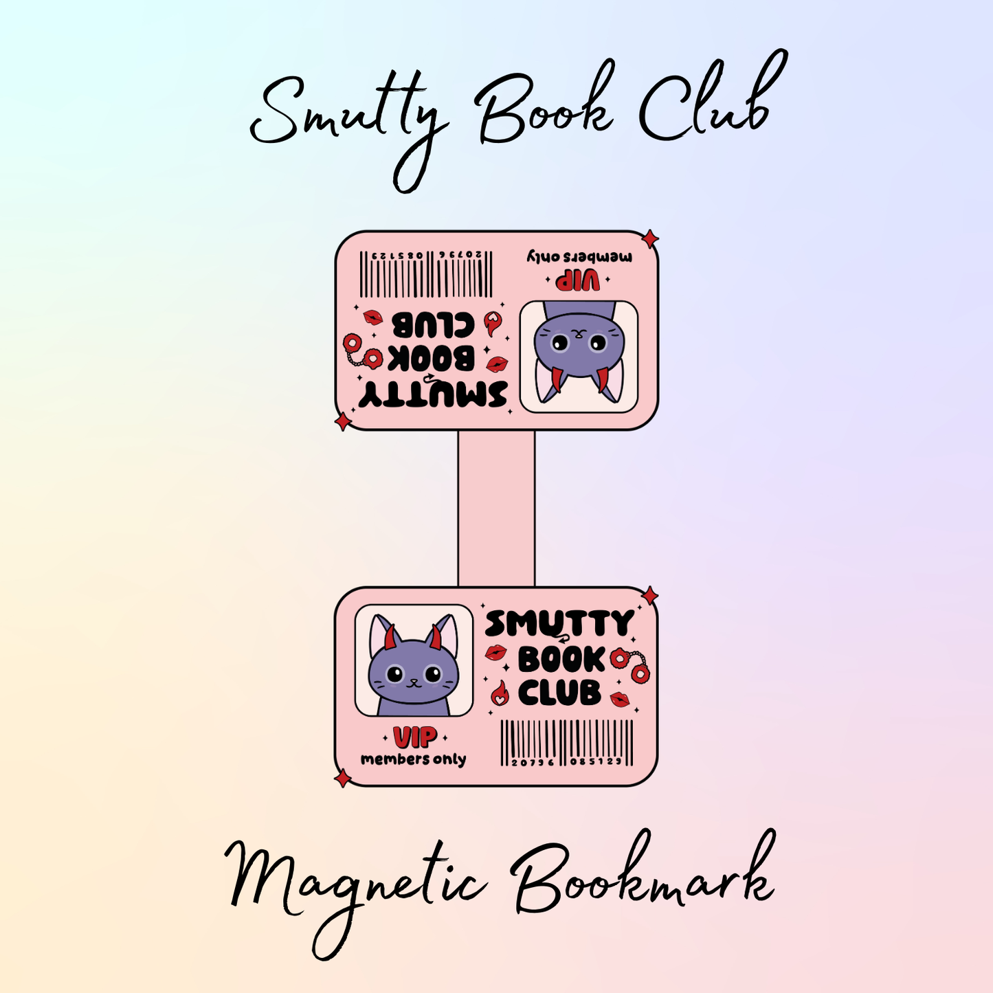 Book Club Membership card Magnetic Bookmarks - Late Night, True Crime, Romance and Smutty