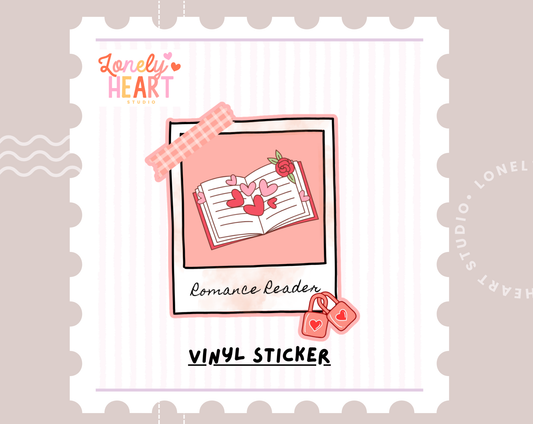 Romance Reader Polaroid- Vinyl Sticker