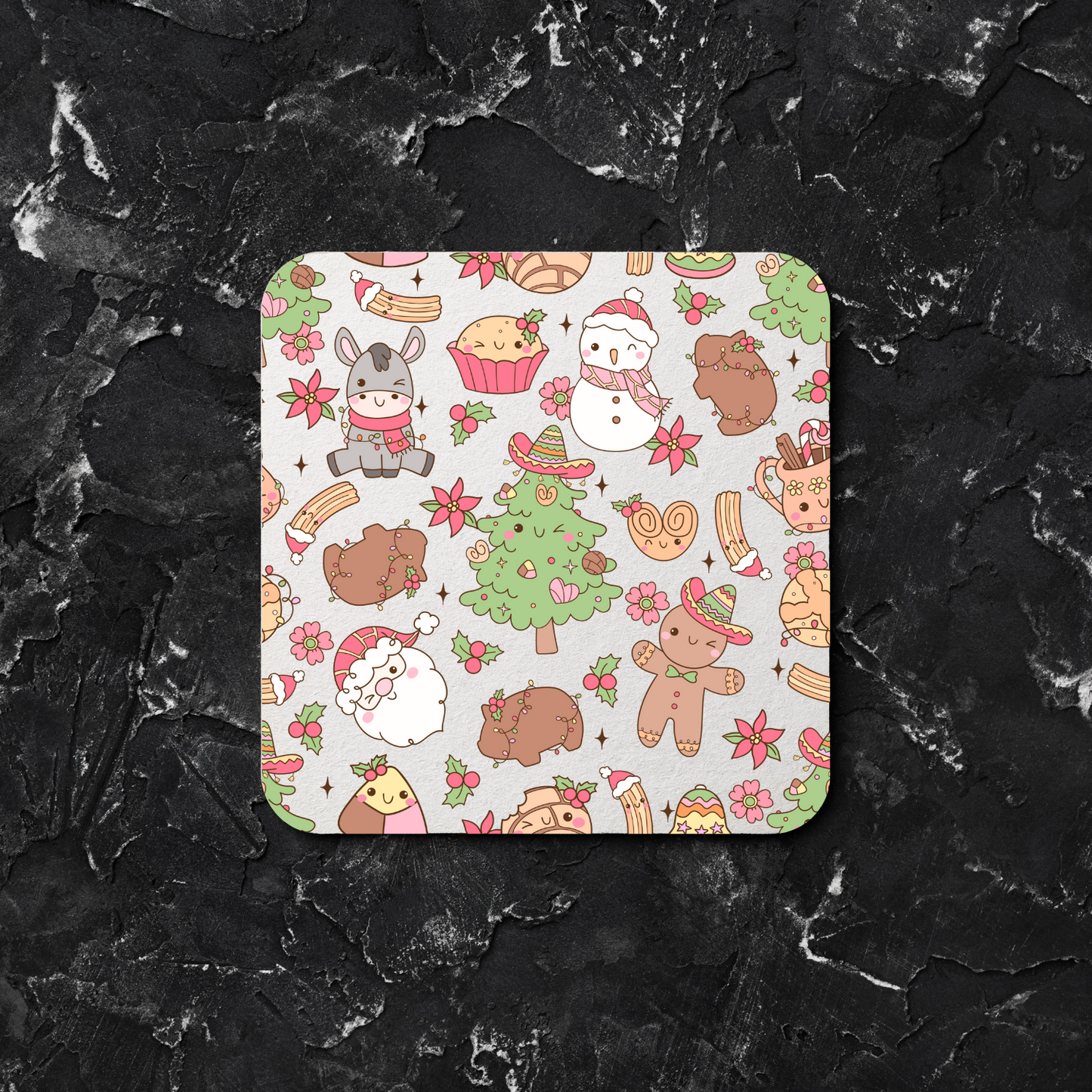 ✨ Cute Drink Coasters – Round & Square | Multiple Designs Available