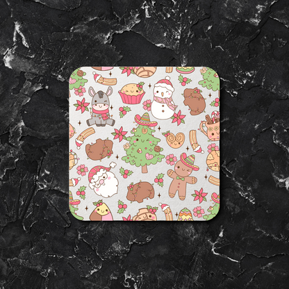 ✨ Cute Drink Coasters – Round & Square | Multiple Designs Available