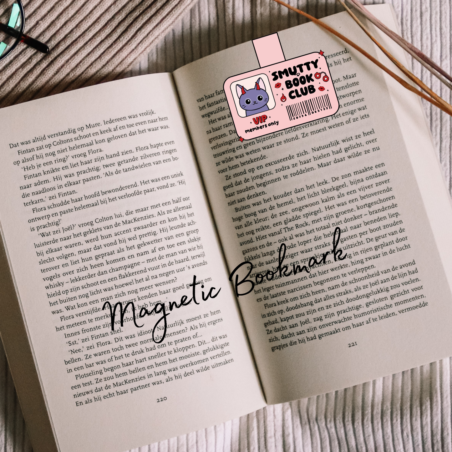 Book Club Membership card Magnetic Bookmarks - Late Night, True Crime, Romance and Smutty