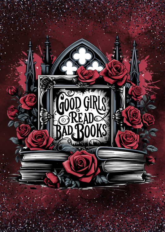 Dark Romance Gothic Kindle insert - Good Girls Read Bad Books