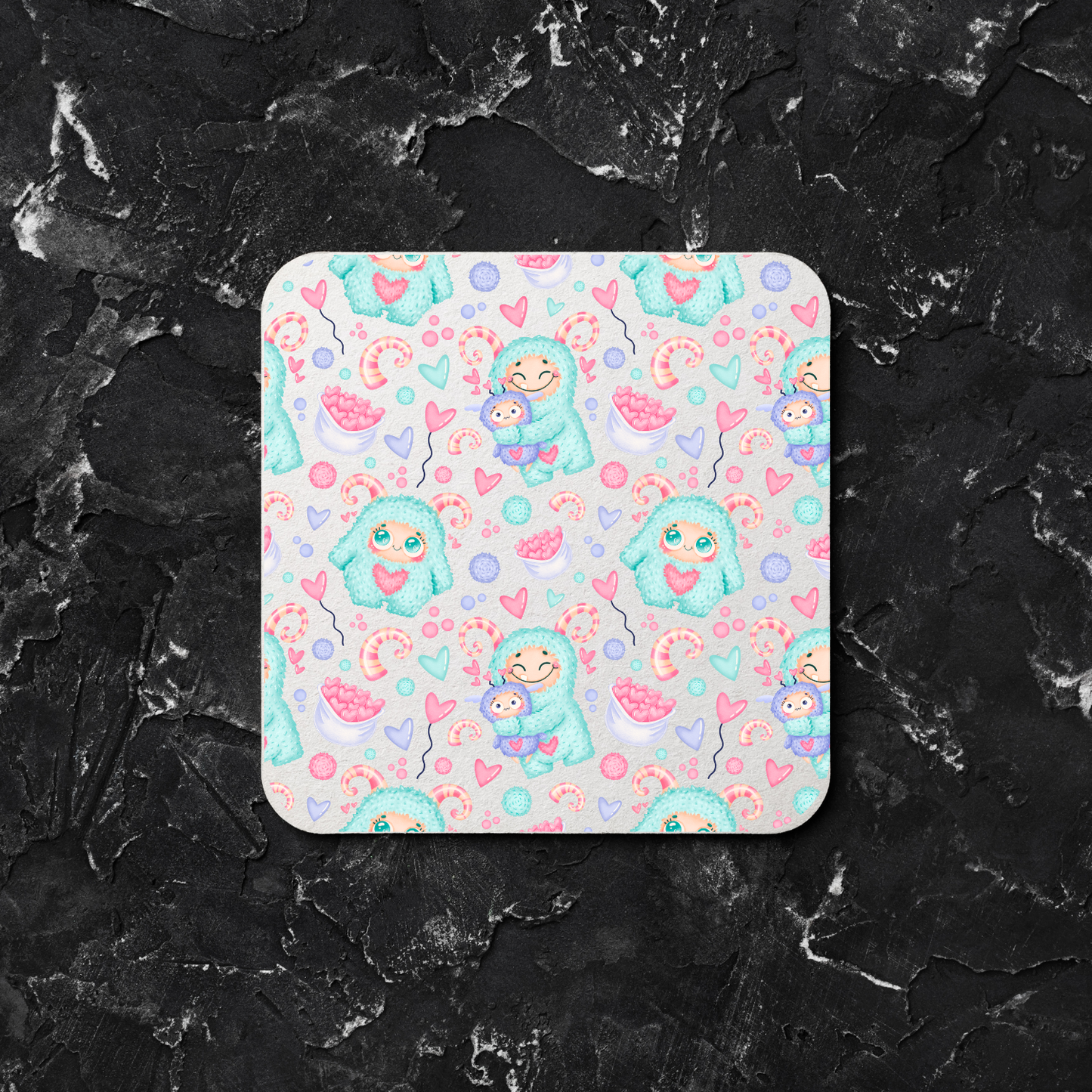 ✨ Cute Drink Coasters – Round & Square | Multiple Designs Available