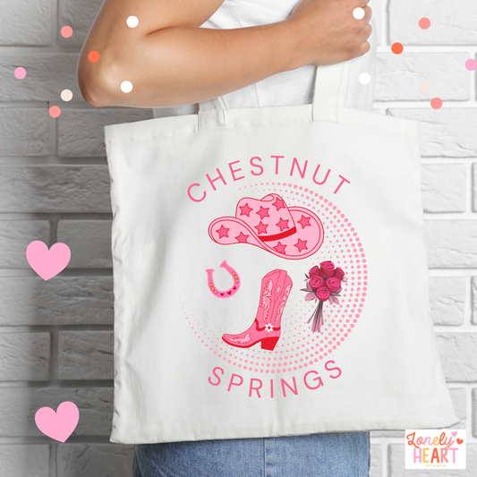 Chestnut Springs Coquette Pink- Tote bag