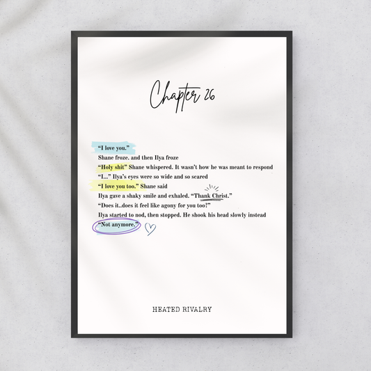 Heated Rivalry Chapter 26 Wall Print - Annotate Edition