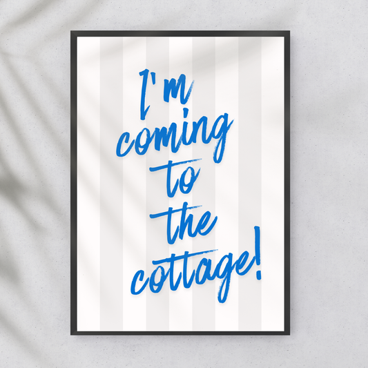 Heated Rivalry 'I'm coming to the Cottage" Wall Print