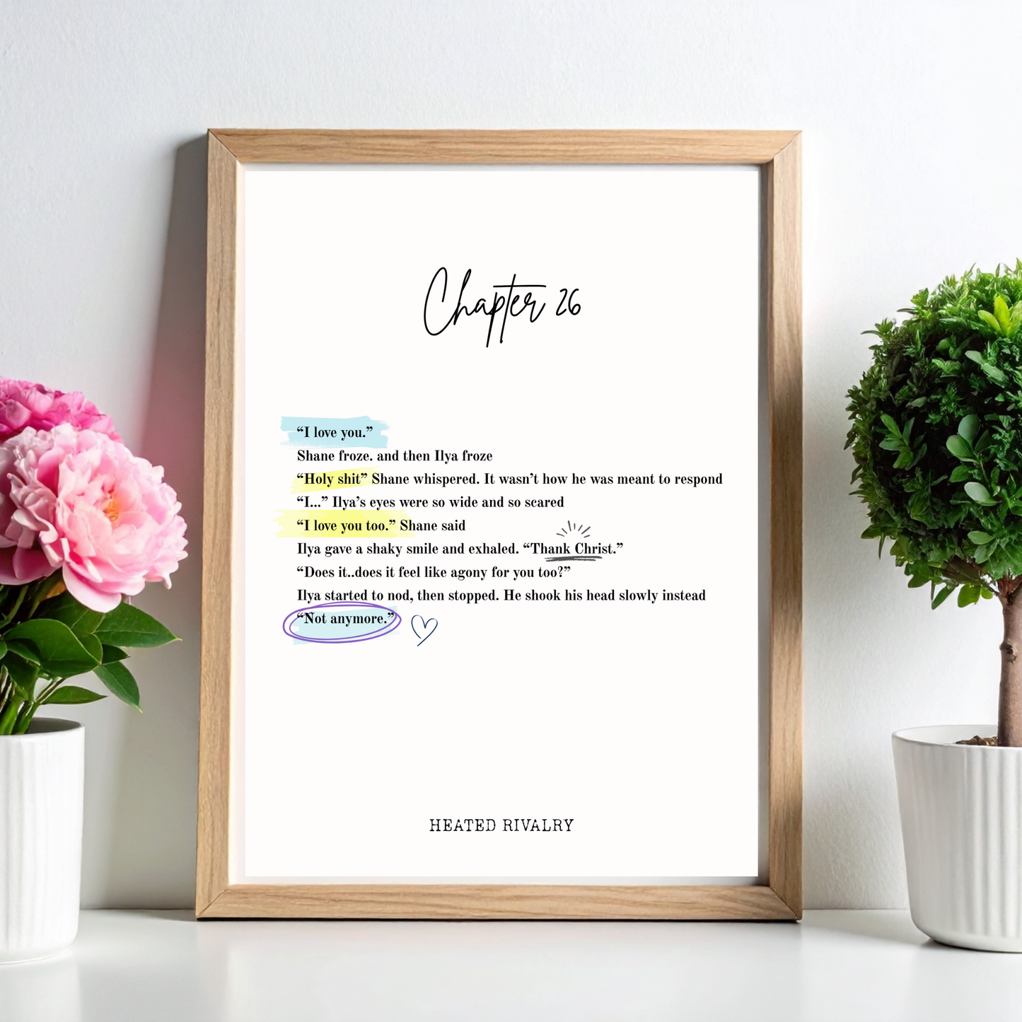 Heated Rivalry Chapter 26 Wall Print - Annotate Edition