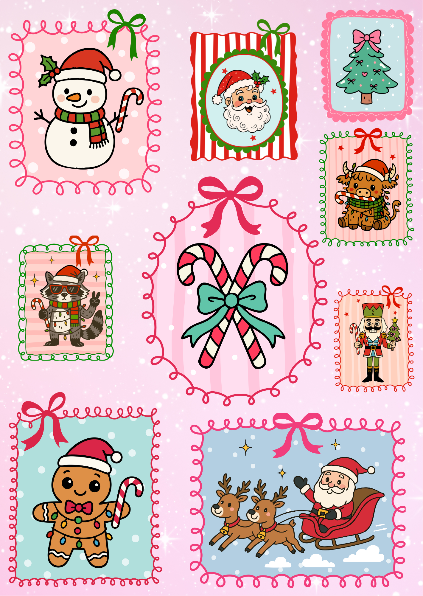 Christmas Kindle/E-Reader Inserts