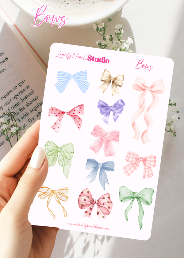 Bows A6 Sticker Sheet
