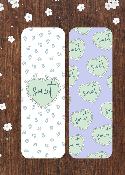 SMUT Pastel Bookmarks - Set of 2 (Lavender, Pale Blue or Pink)