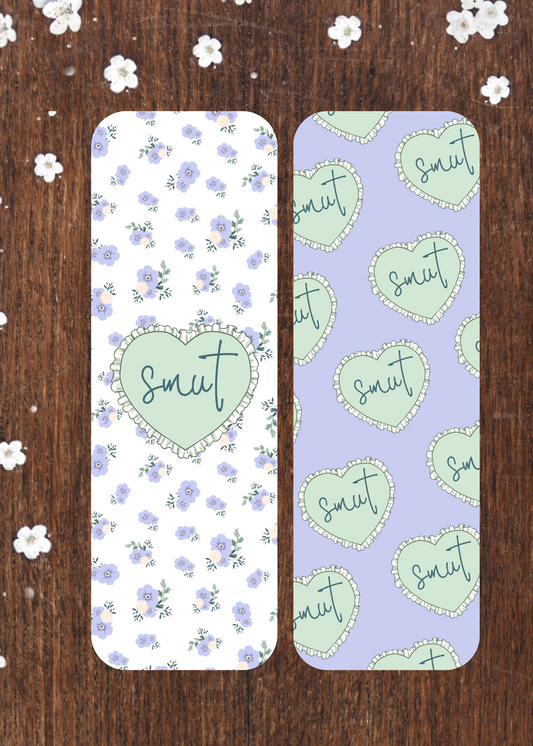 SMUT Pastel Bookmarks - Set of 2 (Lavender, Pale Blue or Pink)