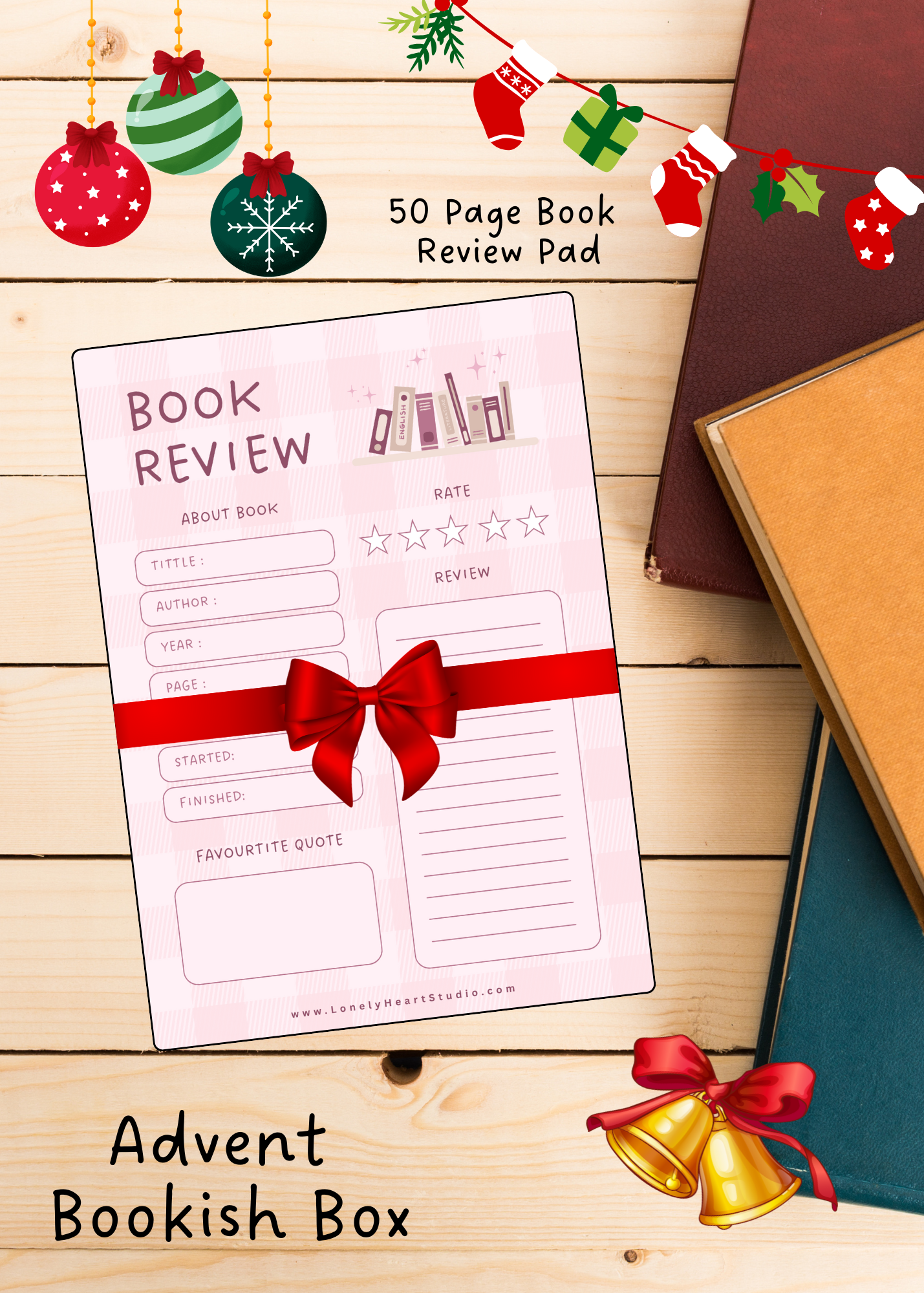 ✨ Limited Edition Bookish Advent Box – 12 Day Countdown (Only 25 Available!) ✨