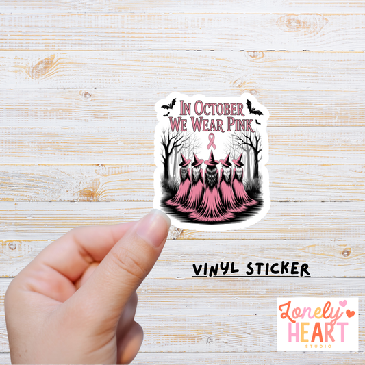 🎀 Breast Cancer Awareness Vinyl Stickers (20% Donated to Cancer Research)