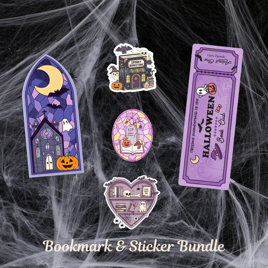 Halloween Collection Bundles - Tote, mugs, Bookmarks and Stickers