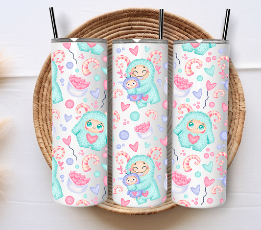 💕 750ml Stainless Steel Tumbler with Straw – Coquette Aesthetic 💕