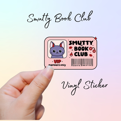Book Club Membership card Vinyl Stickers - Late Night, True Crime, Romance and Smutty