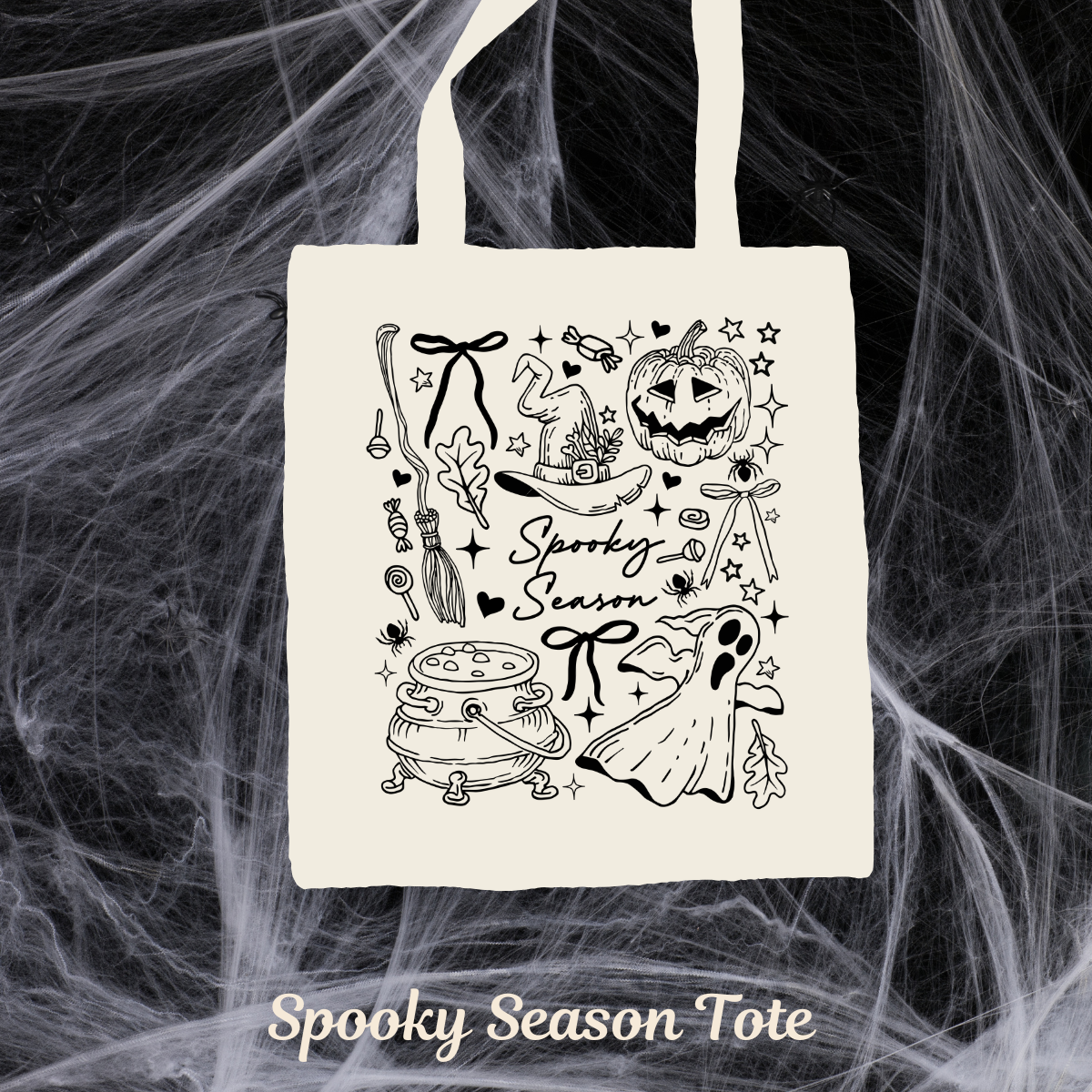 Spooky season Tote Bag | Long Handle