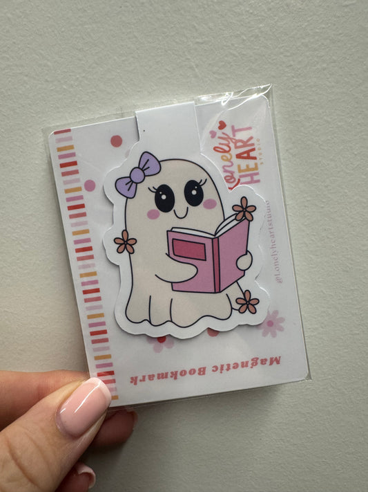 Reading Ghost (Gabby) Magnetic Bookmark