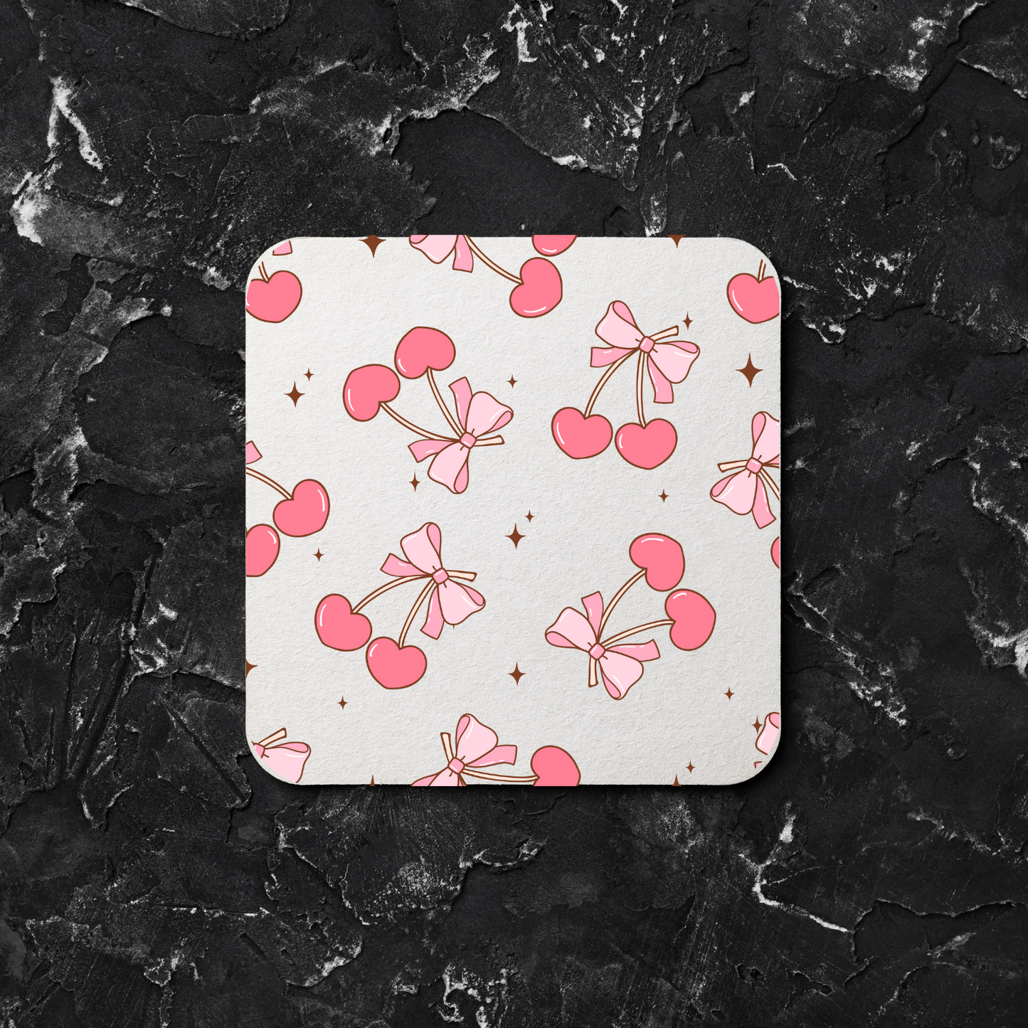 ✨ Cute Drink Coasters – Round & Square | Multiple Designs Available