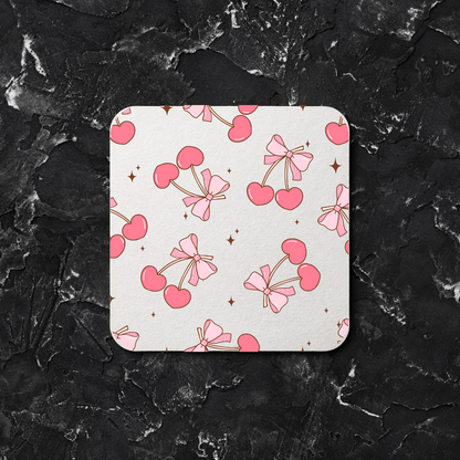 ✨ Cute Drink Coasters – Round & Square | Multiple Designs Available