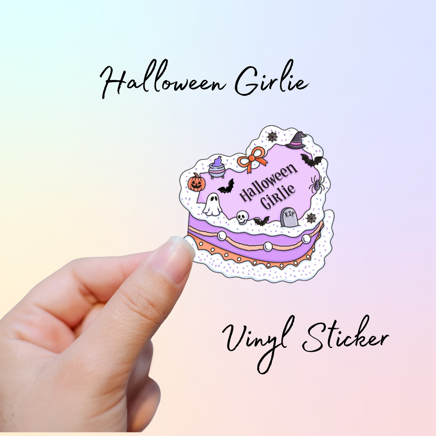 🎂 Birthday Cream Cake Girlie Vinyl Stickers – Fantasy, Romance, Horror, Smut & Seasonal Themes