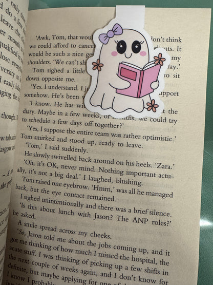 Reading Ghost (Gabby) Magnetic Bookmark