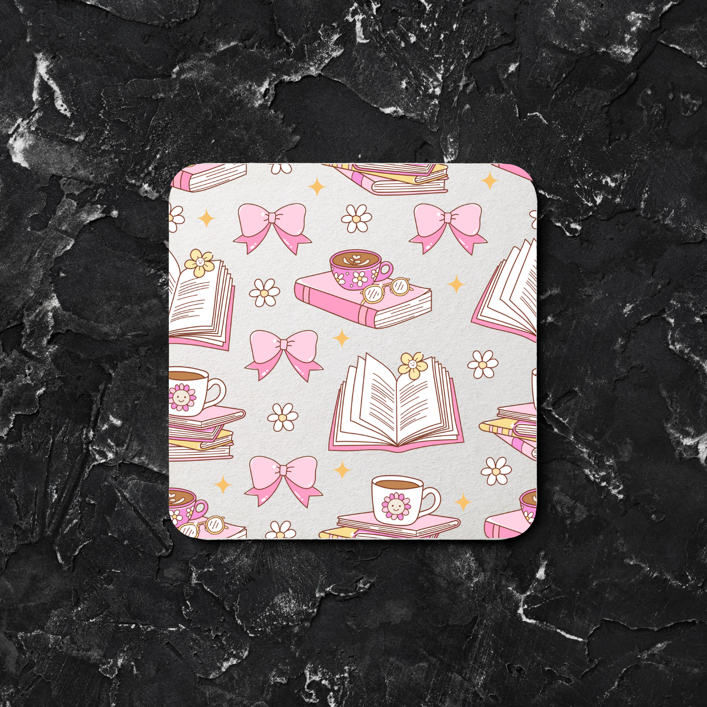 ✨ Cute Drink Coasters – Round & Square | Multiple Designs Available