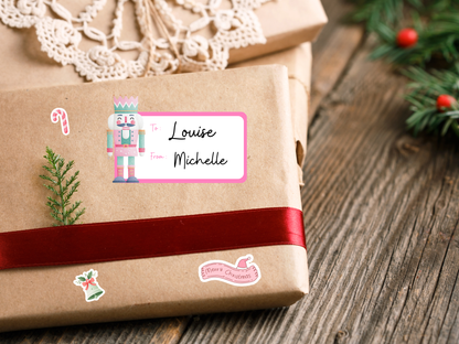 Christmas Holiday Sticker Gift Tags sheet - Cute, Seasonal Tags