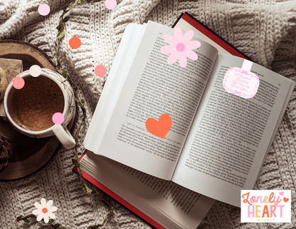 Girly Smutty Book Magnetic Bookmark - Coquette Pastel
