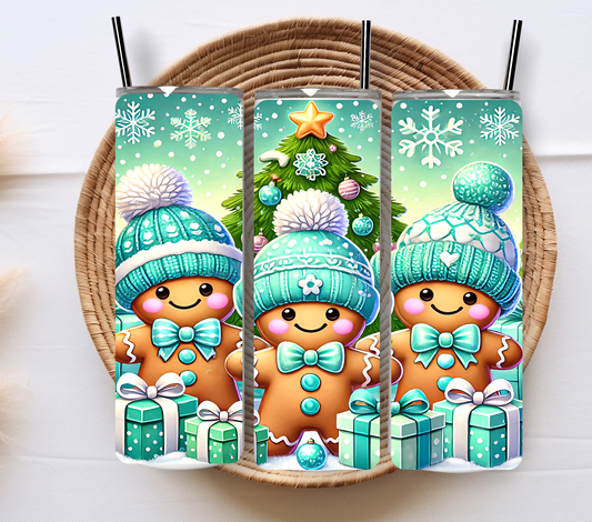 Christmas 20oz Tumbler – Festive Stainless Steel Insulated with metal straw - perfect for hot and cold drinks