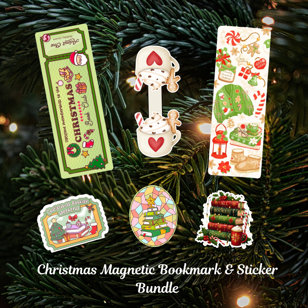 🎄 Christmas Collection Bundles - Stickers, Bookmarks, Tote and Mugs