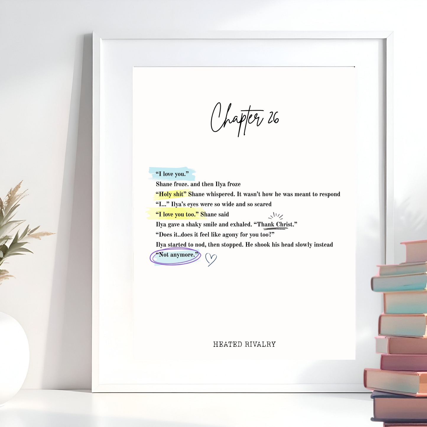 Heated Rivalry Chapter 26 Wall Print - Annotate Edition