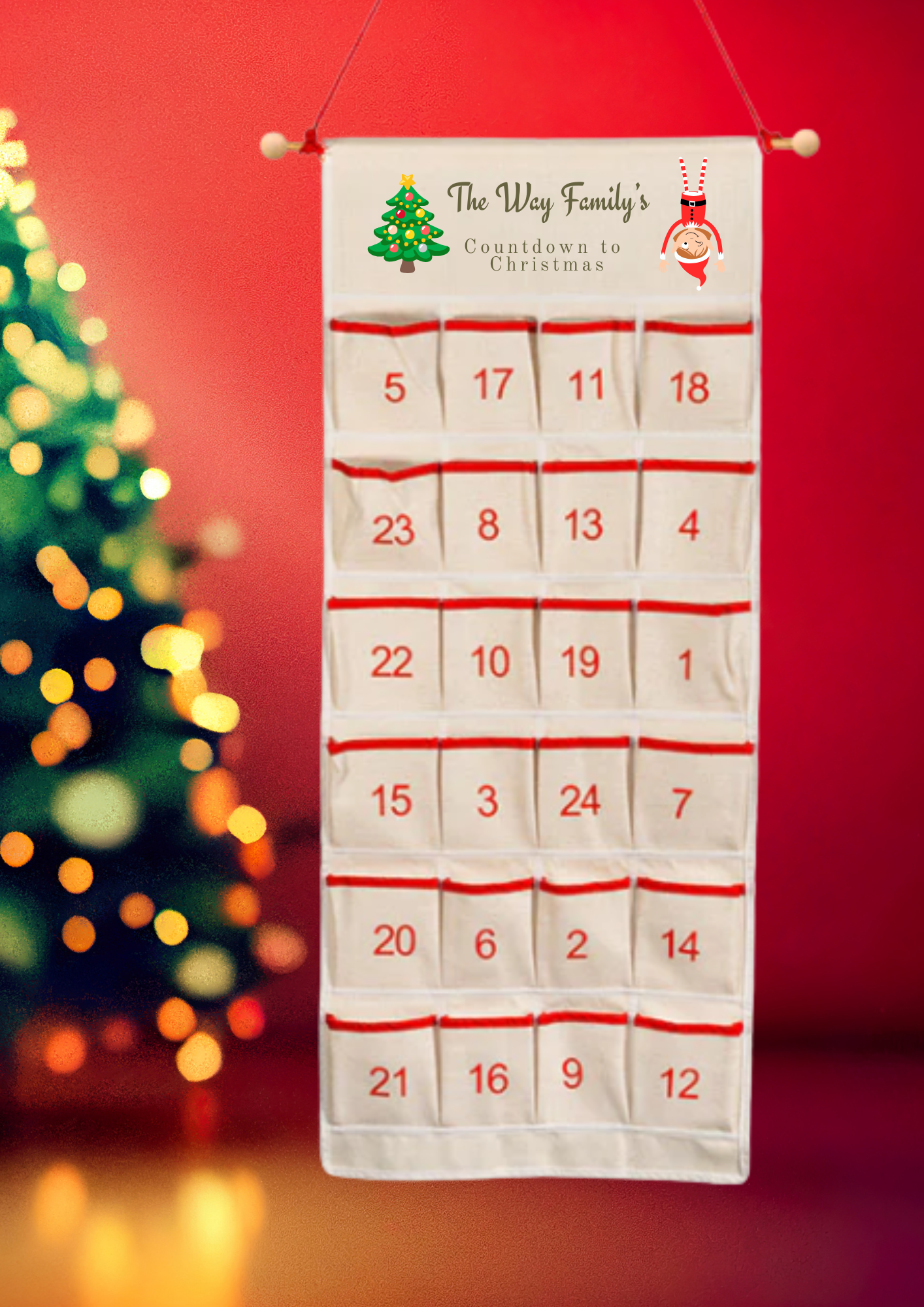 Personalised Sublimation Christmas Advent Calendars 🎄